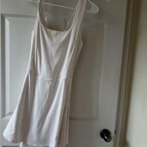 HALARA White Backless Women's Dress